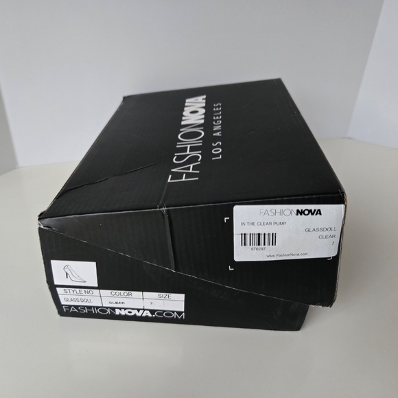 Fashion Nova Clear and Beige Heels - Picture 11 of 14